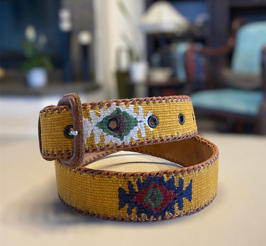 Leather and fabric Belts