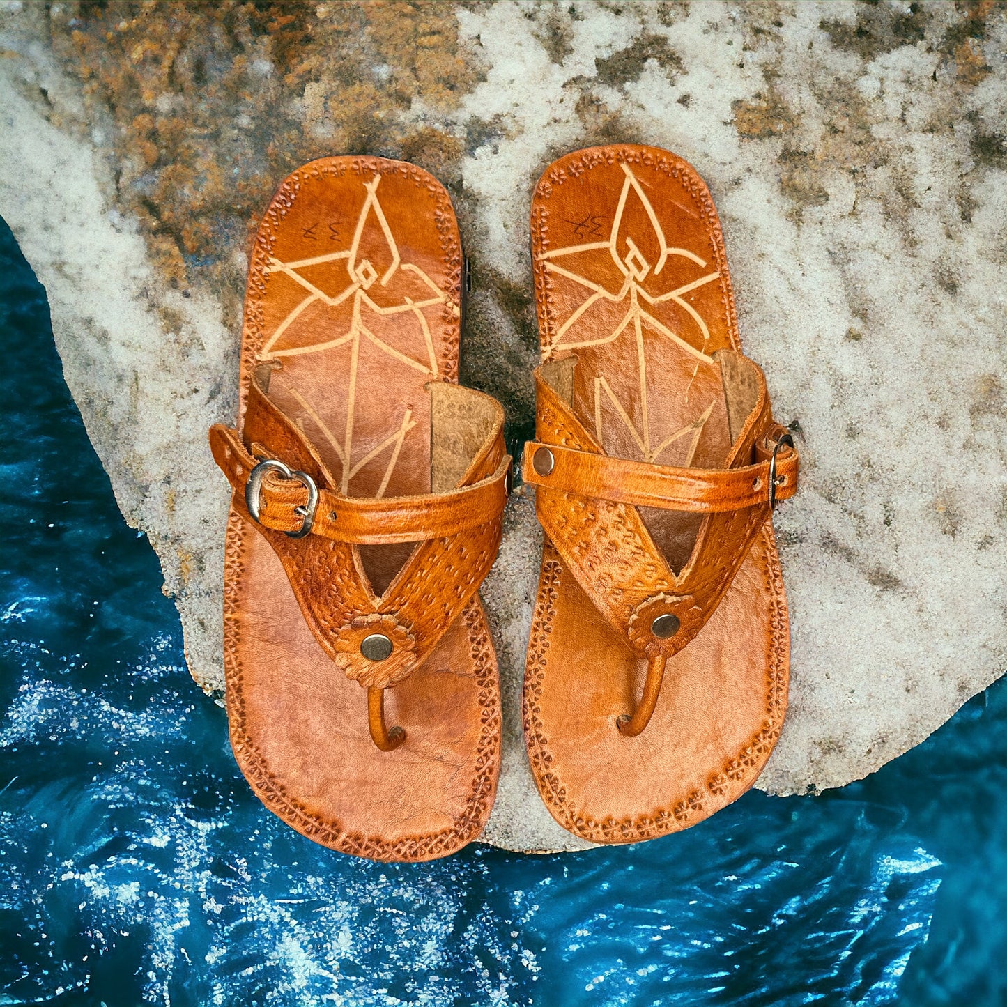 Beautiful Leather handmade Sandals from Guatemala